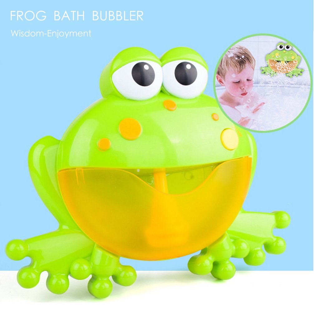 Children Frog Crab Bubble Machine Music Bubble Bath Shower Companion Electric Bubble Machine Toy