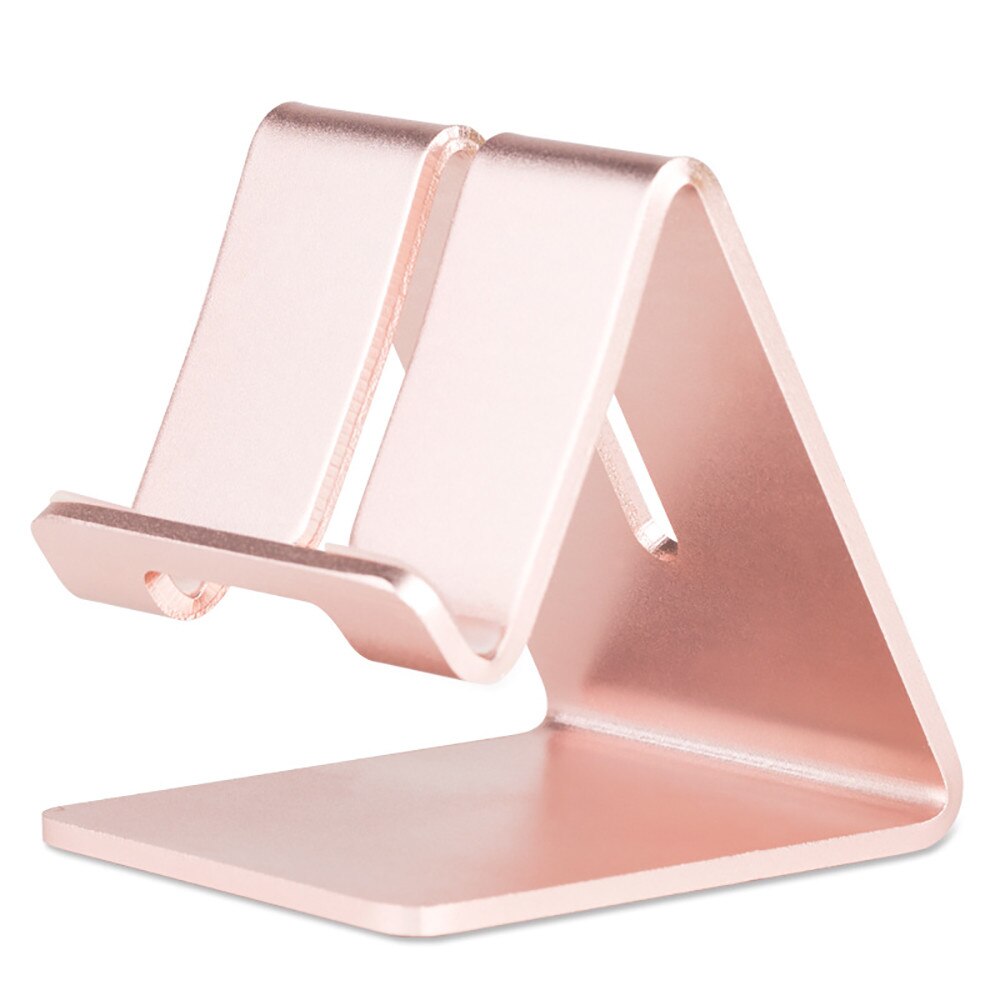 In Lega di alluminio + Silicone 180 Gradi di Rotazione Auto Nobile di Alluminio Supporto Da Tavolo Da Tavolo Basamento Della Culla Del Supporto Per Il Telefono Cellulare Tablet: Rose Gold