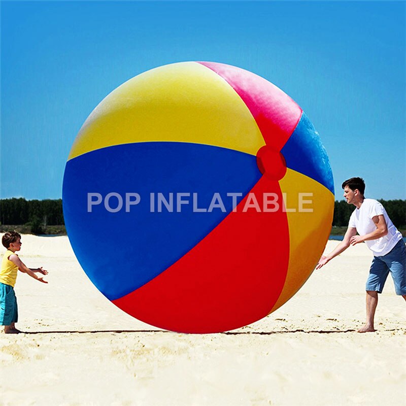 100cm/150cm/200cm ballon de plage gonflable géant grand trois couleurs épaissi PVC eau volley-Ball Football partie extérieure enfants jouets