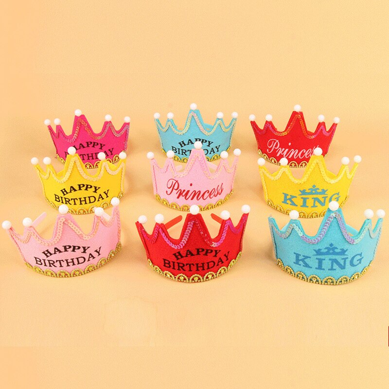 Korona króla czapka urodziny oświetlenie na imprezę w górę kapelusz dzieci dorośli blask korona kapelusz księżniczki urodziny ciasto życzenia rekwizyty robić dekoracji
