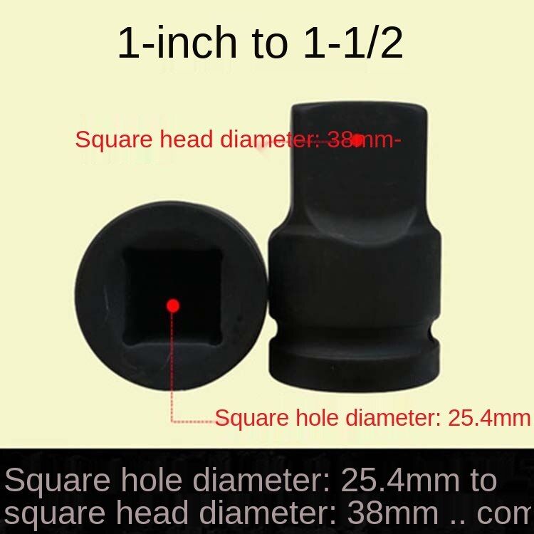 1PCS 1/2 3/4 1 Inch Drive Impact Socket Adapeter Cr-Mo Air Impact Adapter Converter Reducer Joint Converter Repair Tools: 1 to 1-1.5