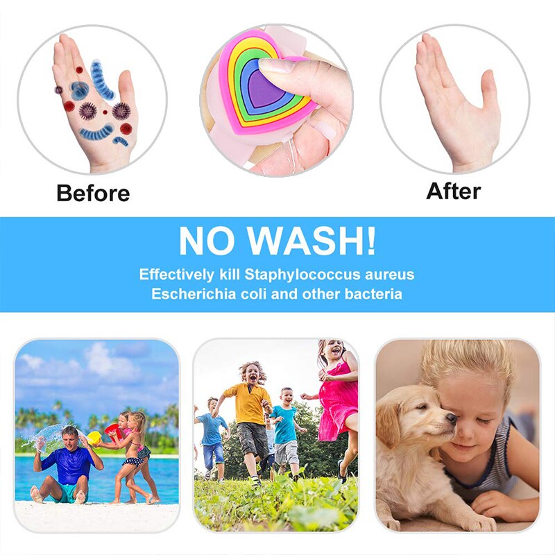 2Pcs Cute Unicorn Cartoon Wristband Hand Dispenser Portable hand sanitizer hand sanitzer hand sanatizer holder for children Kids