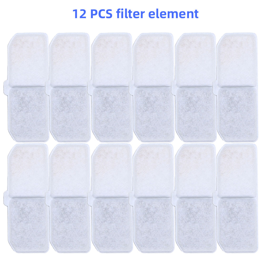 Filtro de carbón activado de repuesto para bebedero de gatos, filtro de cartucho de bebedero Rectangular para perros y mascotas, 5/8/12 Uds.: Verde