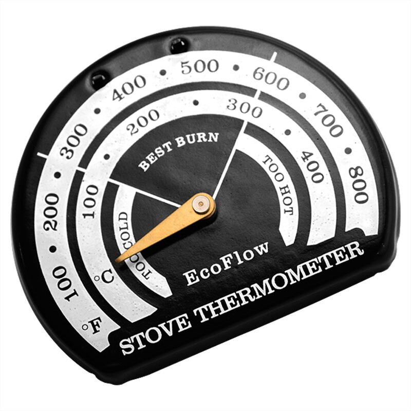 Haard Bimetaal Thermometer Voor Kachel Fan Log Hout Brander Ecofan Thuis Haard Ventilator Efficiënte Warmteverdeling Meter