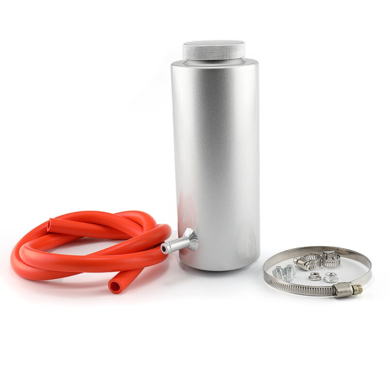 Universele Radiator Koelvloeistof Aluminium Tank Overloop Reservoir Radiator Overflow Tank Voor Golf Mk2 3 4 Bmw E36 E53 E90 Honda civic
