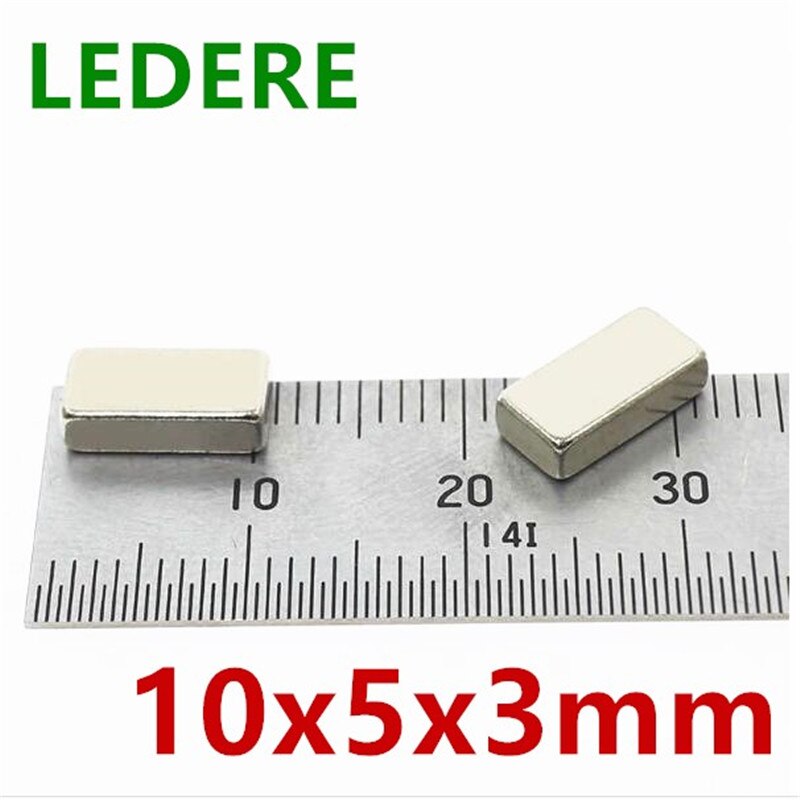 Magneet 10X5X3 Mm N35 Rechthoekige Magneet Super Sterke Neodymium Magneet 10*5*3 Mm ndfeb Magneet 10Mm X 5Mm X 3 Mm