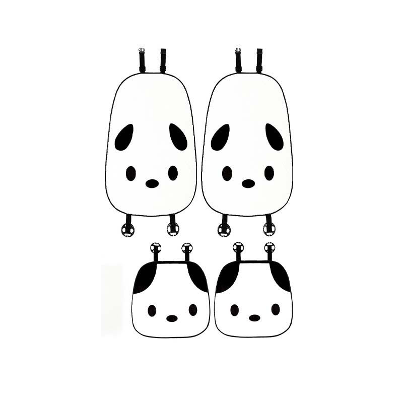 3 Stuks 4 Stuks Auto Kussen Pluche Cartoon Puppy Auto Creatieve Pluche Comfortabele Auto Creatief Kussen: Oranje