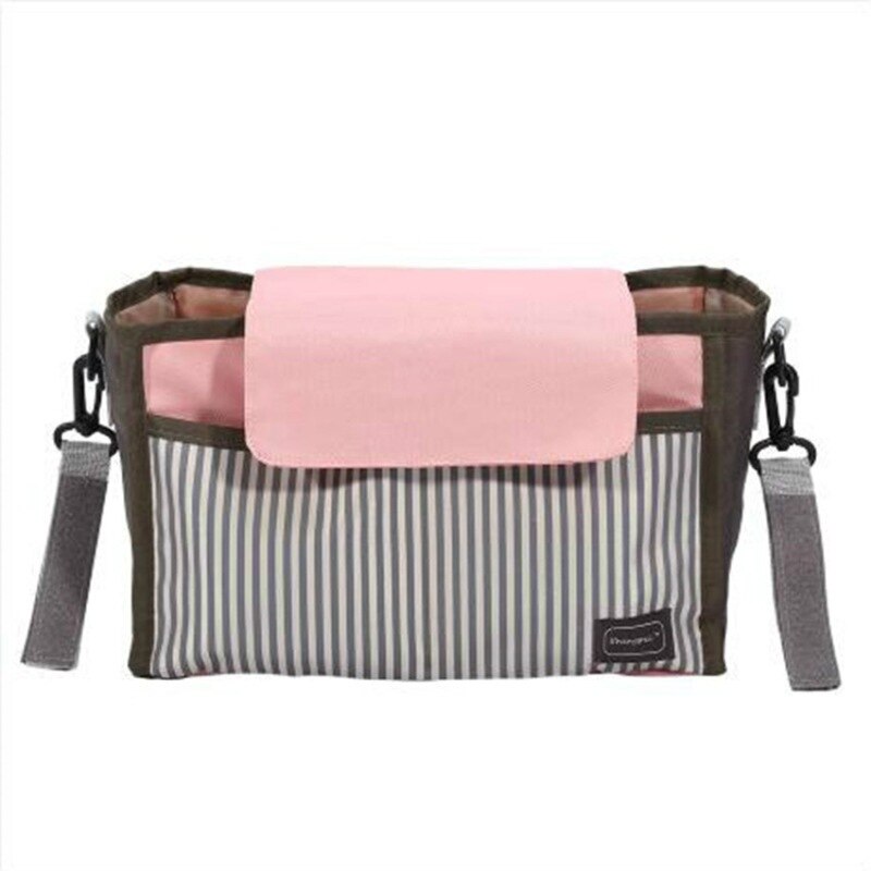 Diaper Bag Baby Feeding Bottle Thermal Bag Mommy Storage Bag Cart Bag (Black)