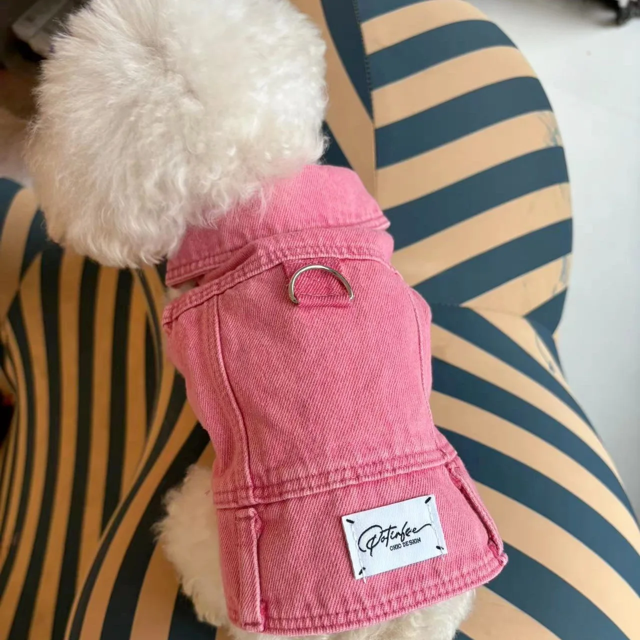 chaleco vaquero para mascotas lavado totalmente de algodón Denim Bixiong Bomei Teddy ropa de abrigo para perros ropa para cachorros chaleco para perros disfraz para perros