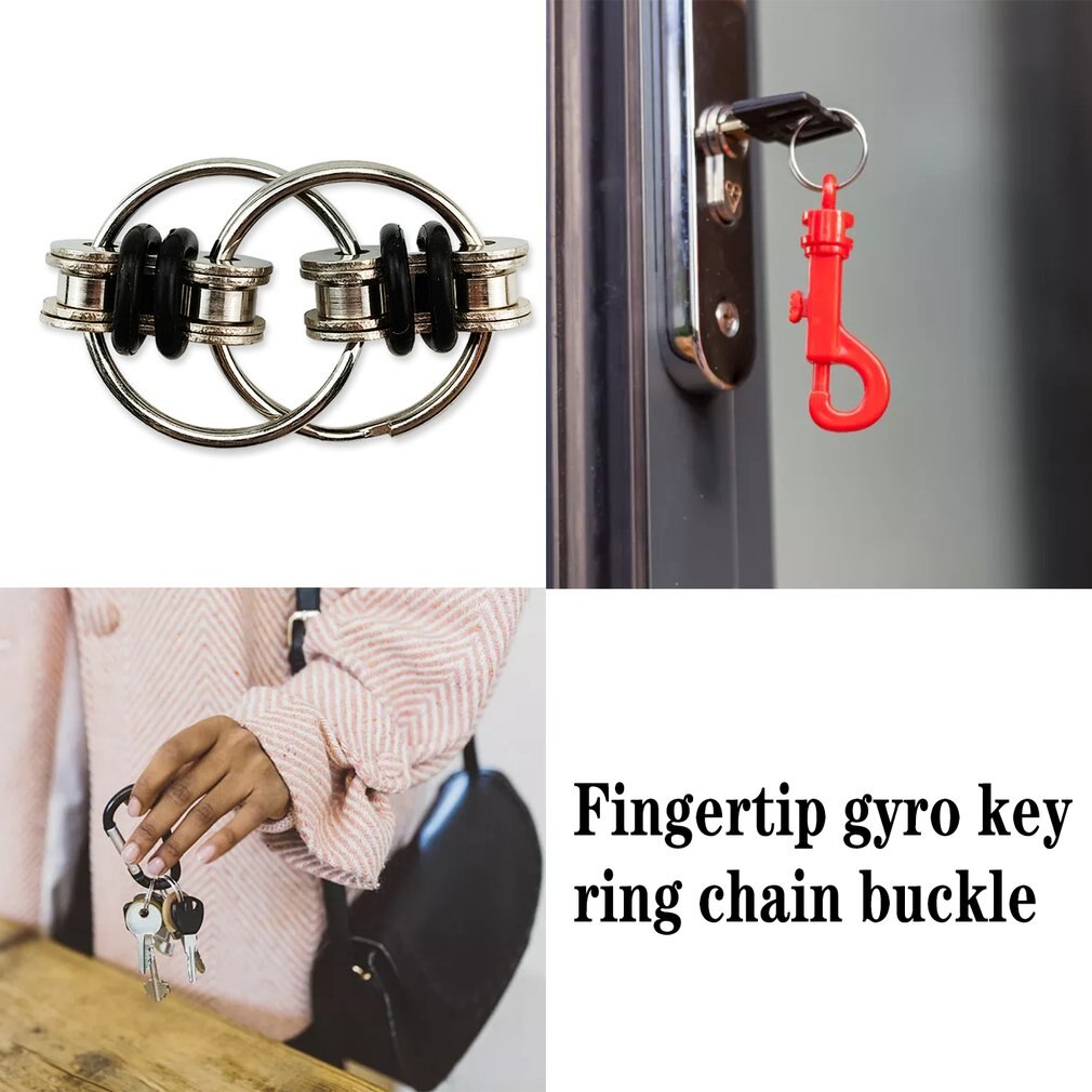 Fidget Speelgoed Flippy Ketting Stress Angst Relief Keten Stress Relief Speelgoed Fidget Spinner Sleutelhanger Voor Volwassenen En Tieners