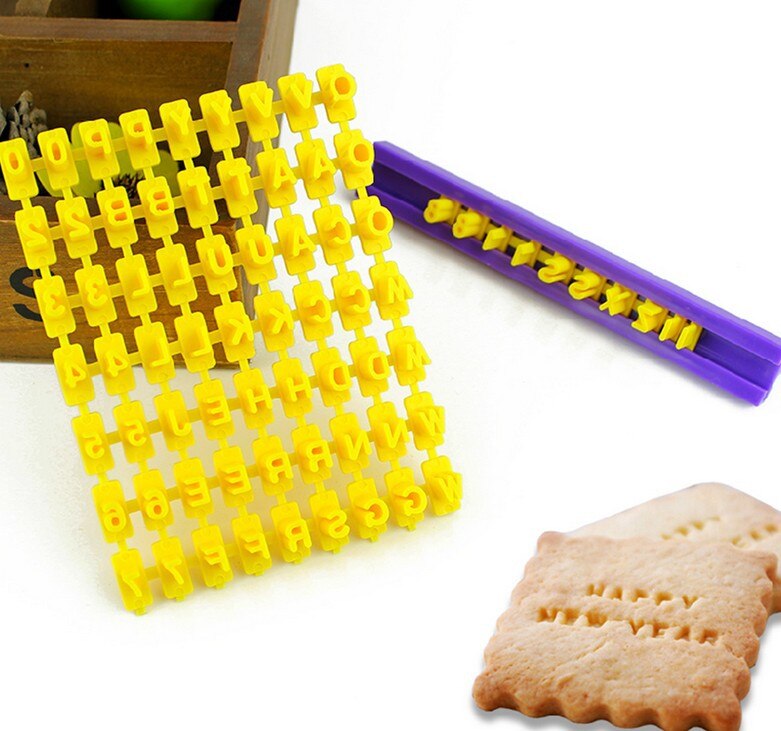 Bakvorm 3d letters cijfers springvorm uitsteker set koekjesfondant bakgereedschap verjaardagskoekje suiker knutsel zxh: Cijfer en letter