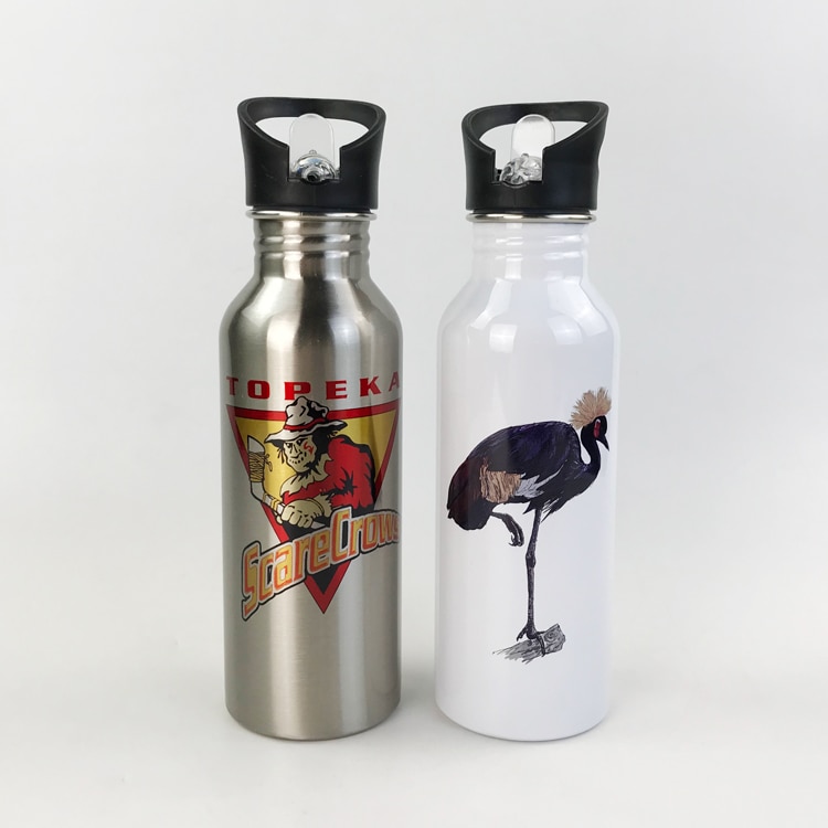Blank sublimering 600ml termos flaskkopp överföringstryckning med sublimeringsbläck diy överföring värmepress tryckmaskin