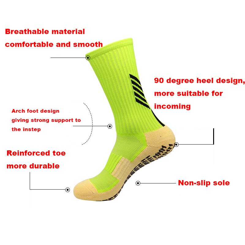 Neue Fußball Socken Anti Slip Fußball Socken Männer Sport Socken Gute Baumwolle Calcetines Die Gleichen Art Wie Die Trusox 9 farben