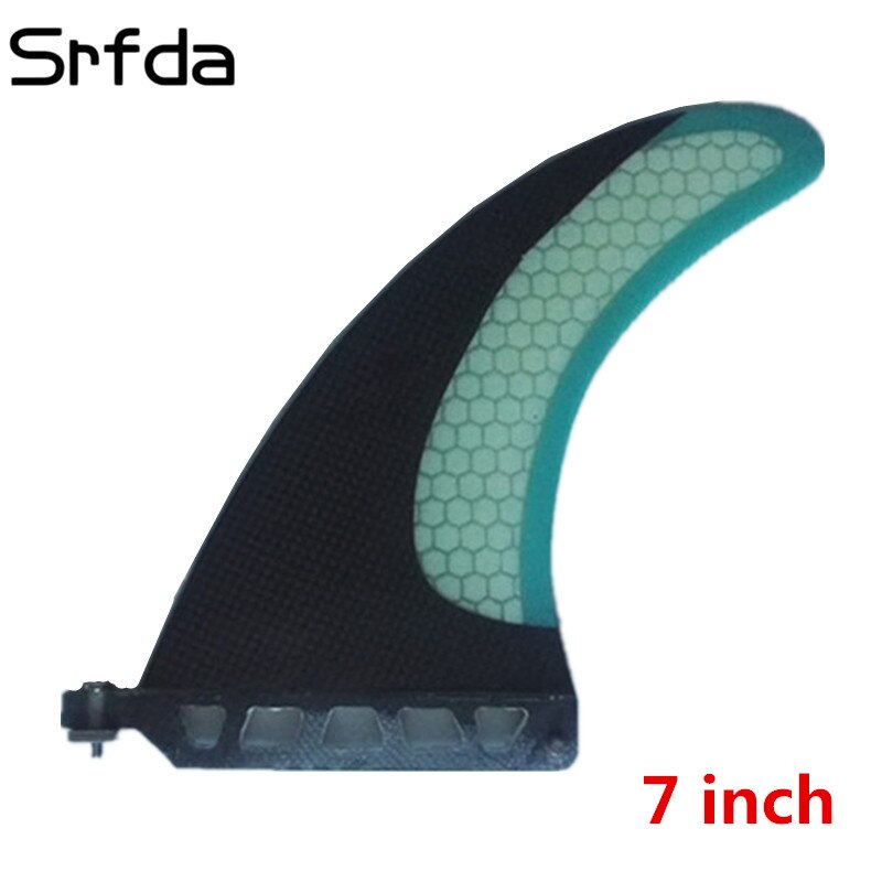 Srfda surffausrivat, koko 7 "ja 2 kpl gl wir surffilauta longboard fin hunajakenno hiili surffausrivat: Taivaansininen