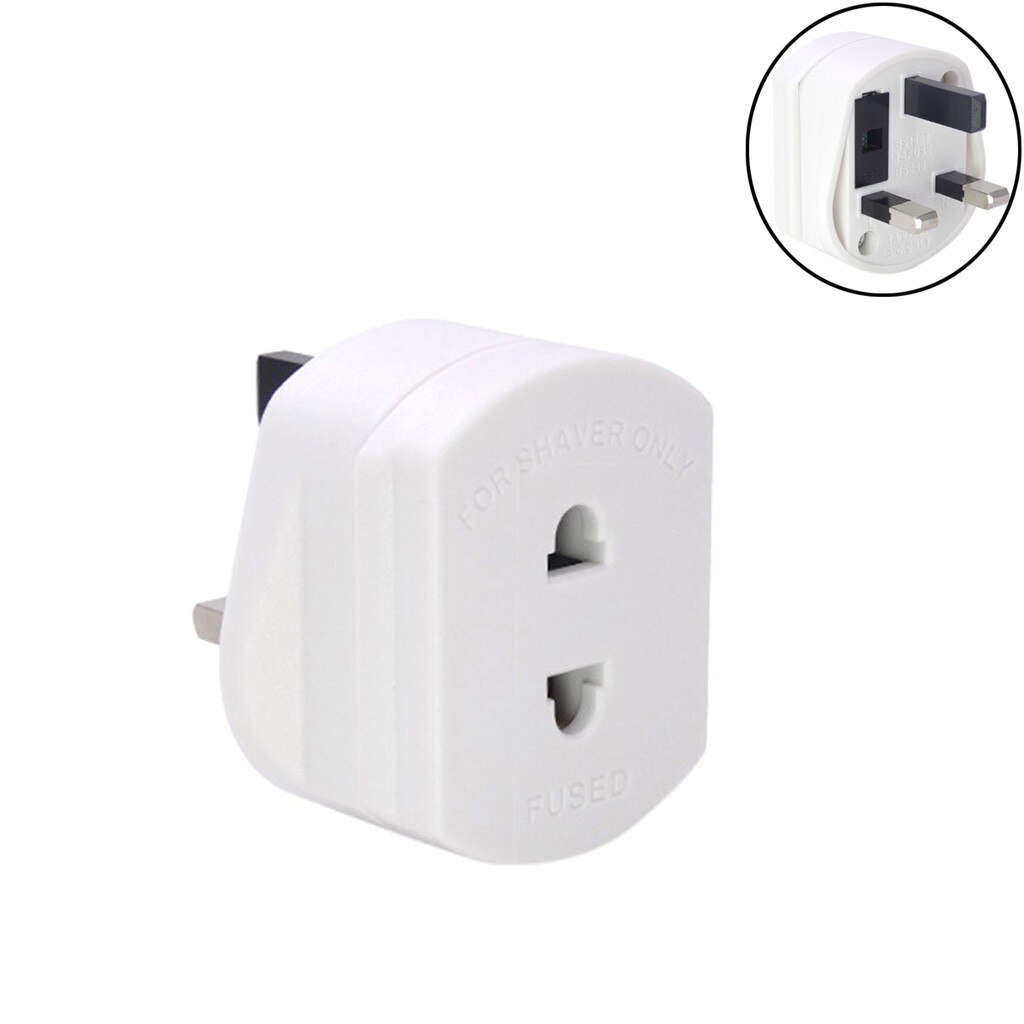 Power Adapter socket Shaver Plug Adaptor Shaving Toothbrush Adapter Epilators Bathroom UK To 2 Pin 3 EU plug to UK Accessories