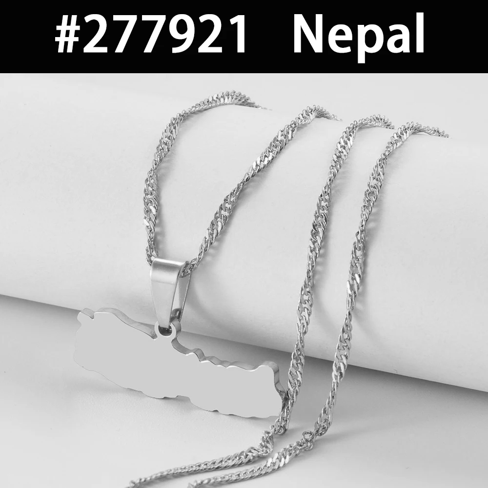 Egipto Nepal Sri Lanka Arabia Saudita Turquía Yemen Qatar mapa colgante collares pulido plano joyería nacional # 277821