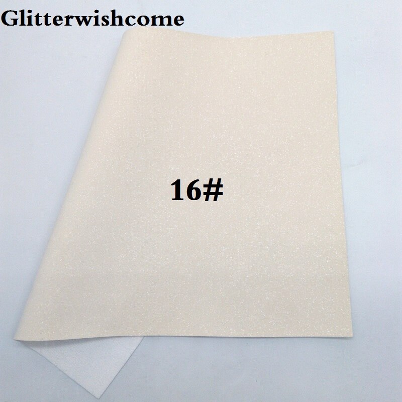 Glitterwishcome 30 x 134cm mini rulle vinyl til sløjfer ruskind glitter læder fabirc imiteret læder lagner til sløjfer , gm209: 16