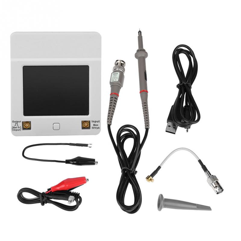 DSO112A 2MHz 5Msps Pocket USB Digital Storage Oscilloscope TFT Touch Screen X1N7 Display with High Pressure Probe Cable