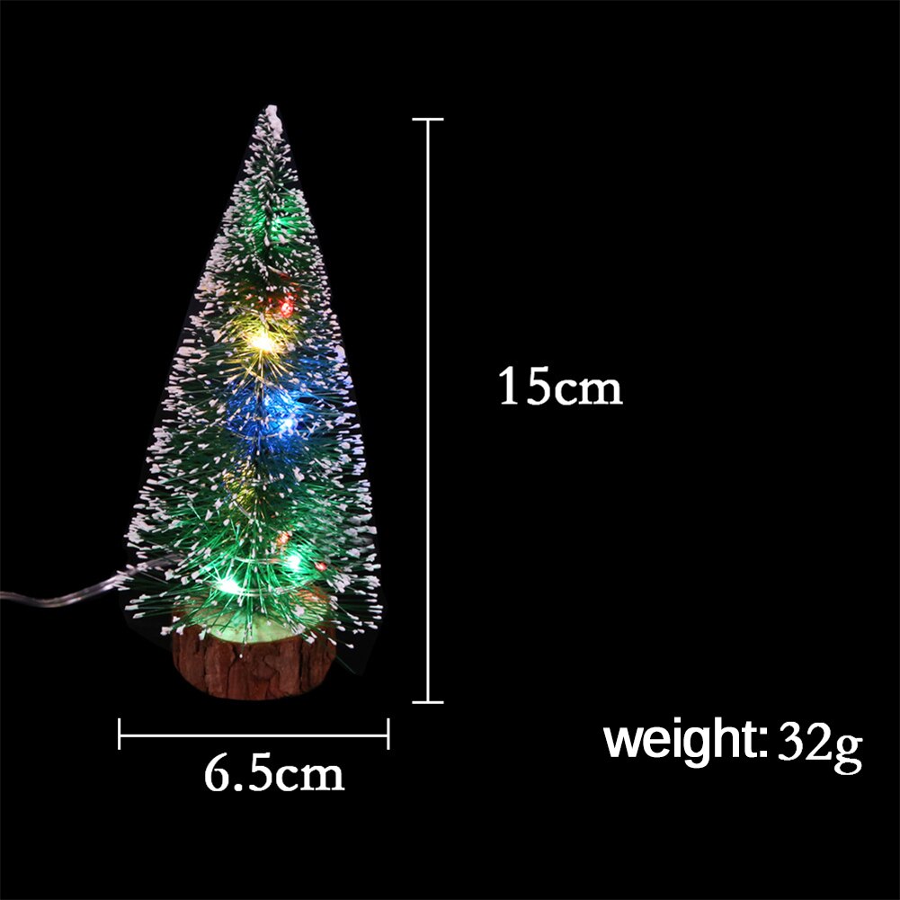 Kerstboom Sneeuwvlokken Kunstmatige Ceders Miniatuur Home Office Decoratie Ornamenten _ Wk: 15cm Lantern