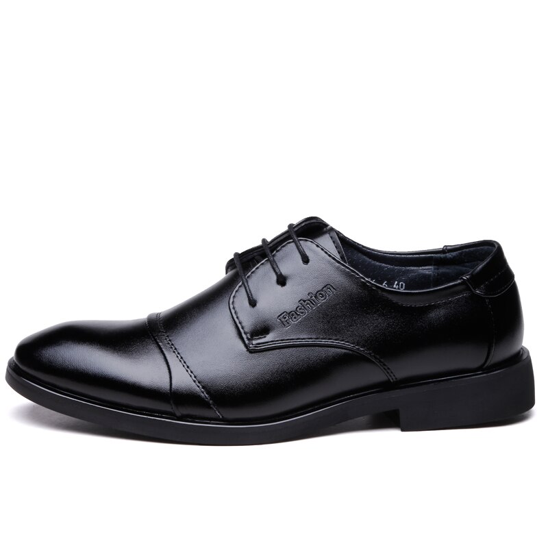 Zapatos italianos clásicos elegantes formales de cuero de de lujo zapatos planos de punta estrecha zapatos de hombre Zapatos derby oxford para hombres