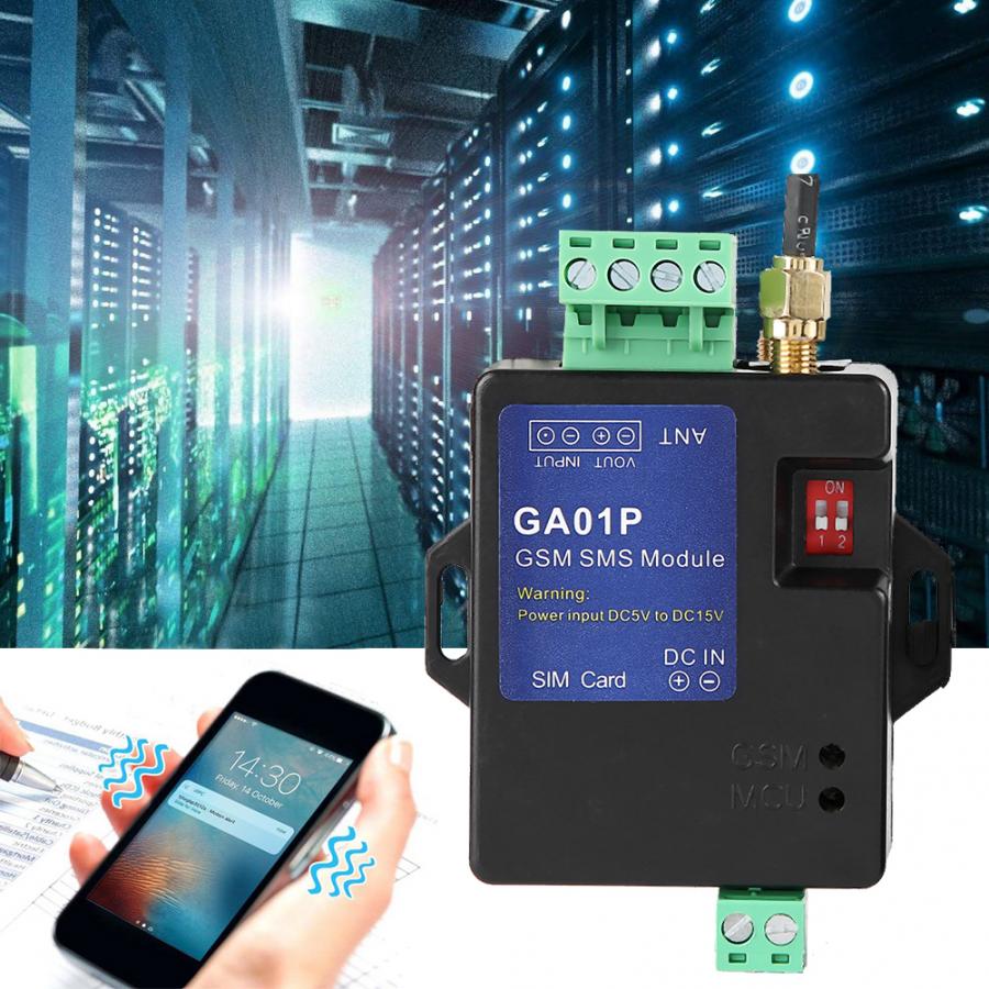 Sistema de alarma GSM GA01P, alarma de llamada SMS, batería recargable para alerta de fallo de energía, mando a distancia GSM