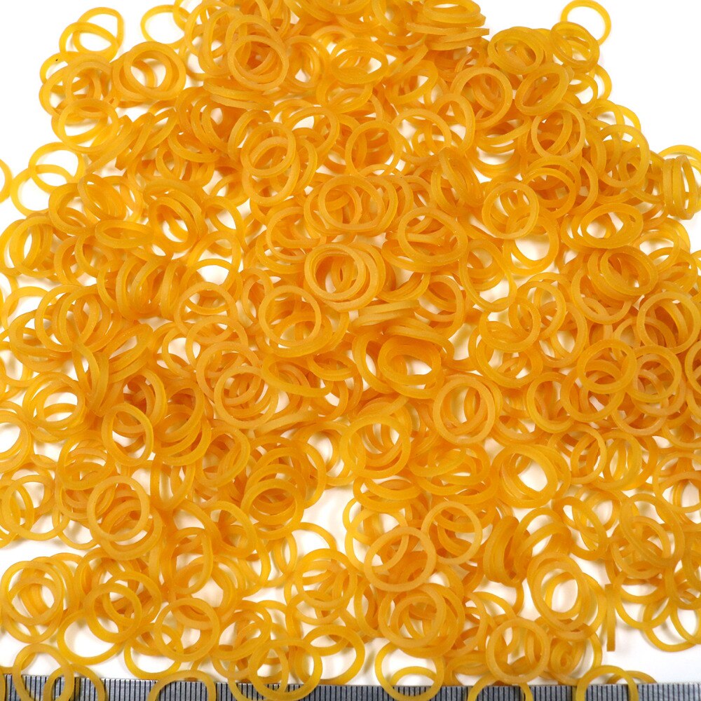 Lazos para el pelo de perro y gato, gomas elásticas amarillas para perros, accesorios para perros, suministros para mascotas, 200 Uds.