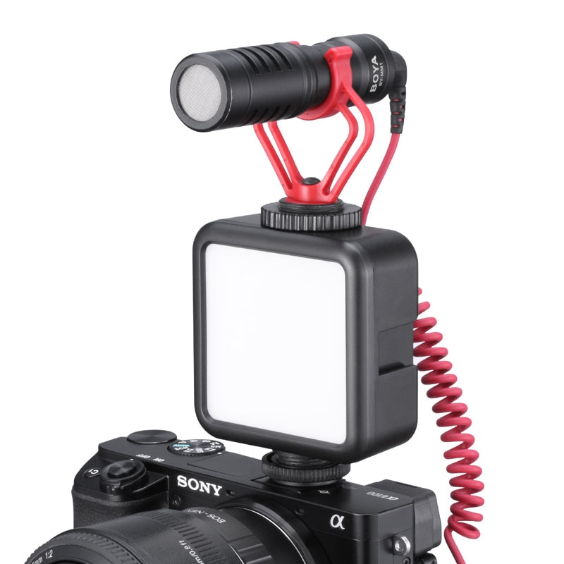Ulanzi Vlog LED Video Light on-Camera DSLR Photo Verlichting met Koud Shoe Mount voor Microfoons Vlog Video Licht