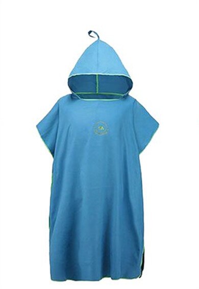 Ensfarget surfe poncho tykke menn og kvinner skift kjortel svømming en størrelse passer alle badekåper i mikrofiber: Kode 4