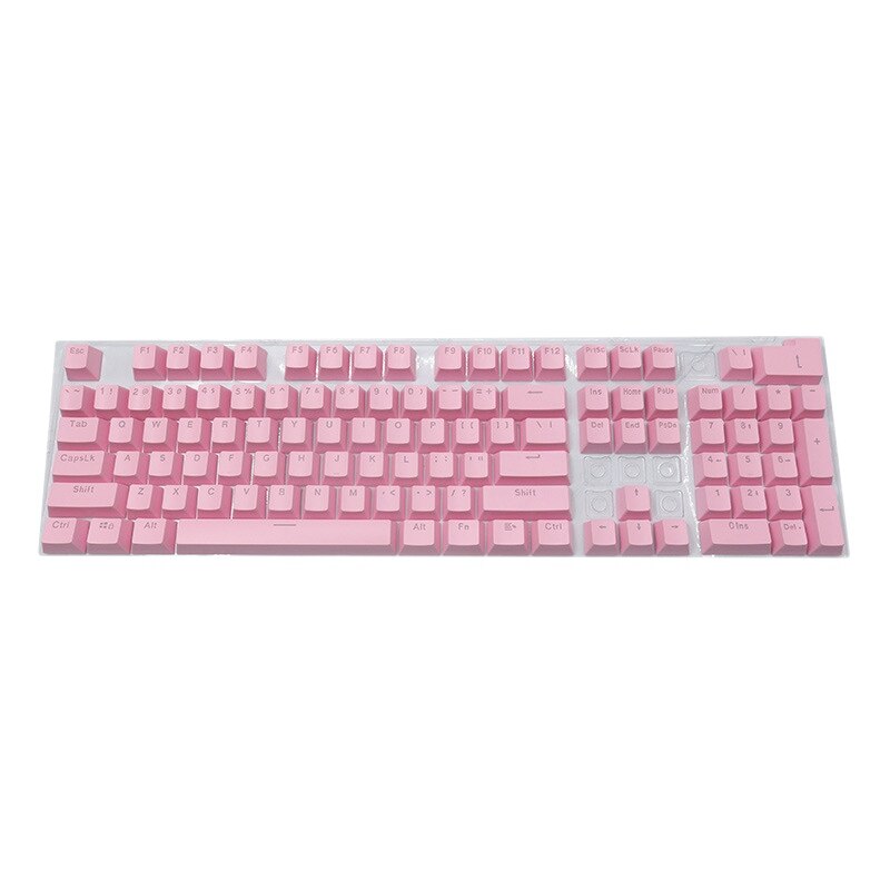 Teclas blancas 104 para teclado mecánico, teclas de juego resistentes al desgaste, sin aceite, color blanco