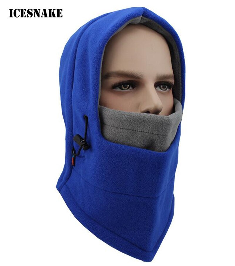 ICESNAKE Winter Warm Motorcycle Full Face Mask Windproof Thermal Fleece Balaclava Men Women Sports Neck Snowboard Ski Mask