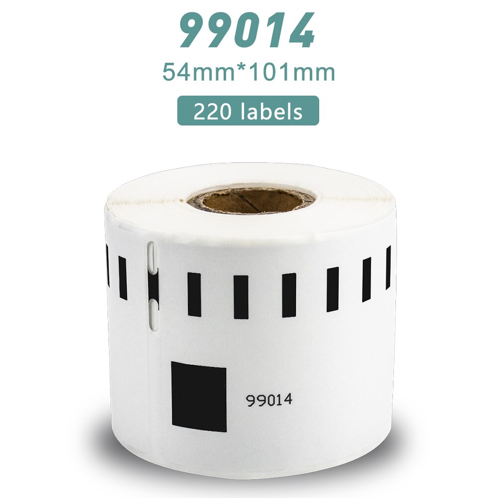 Termopappersetikettrulle 11354 11352 11355 99010 99012 30323 30252 99014 utskrivbara pappersklistermärken för dymo labelwriter 450 turbo: 99014