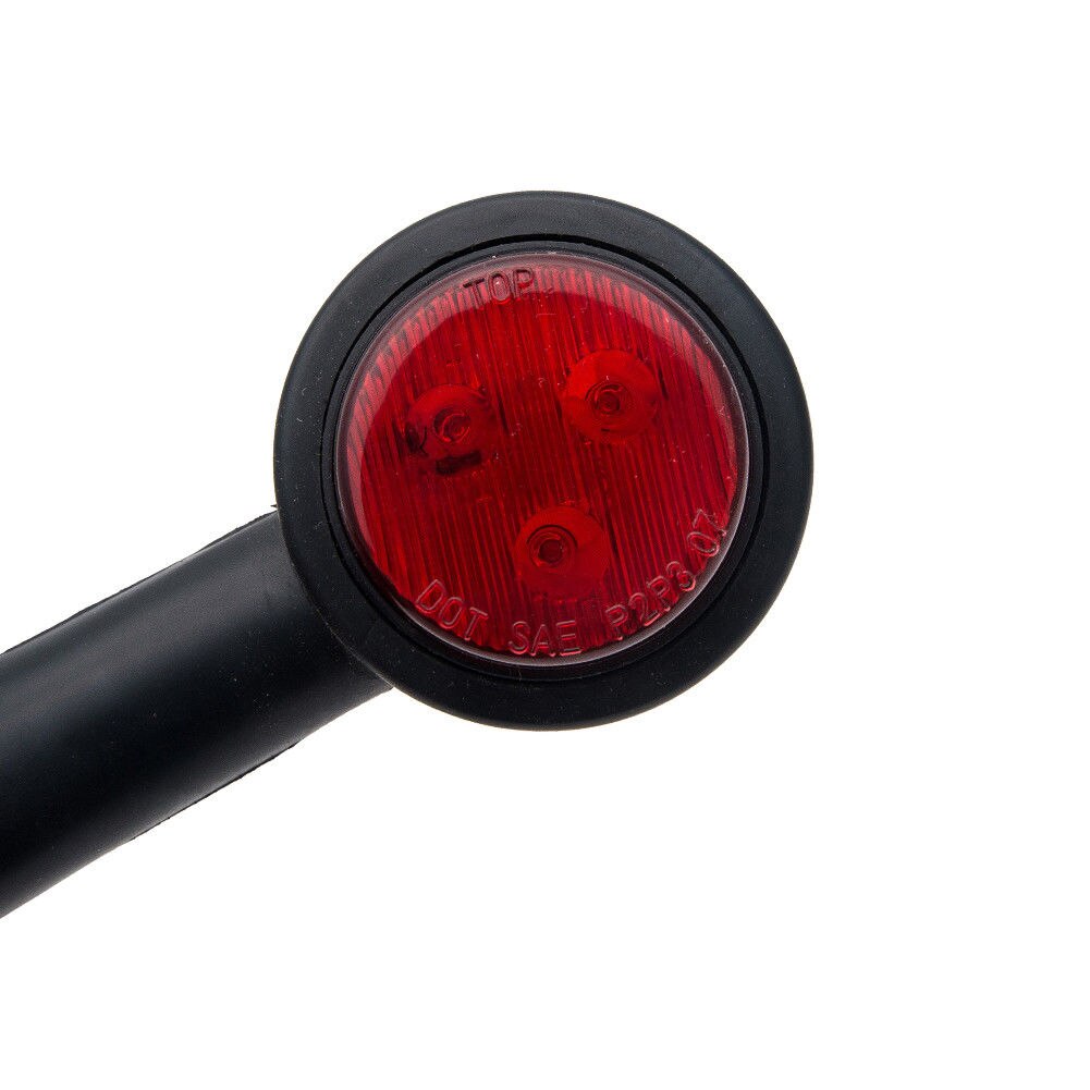 Til trailer lastbil lysstyrke holdbar led pære 20cm vandtætte signal universal billygter praktisk campingvogn omrids sidemarkør