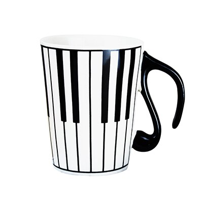 Transhome-taza de cerámica creativa para café, taza de café con nota Musical de Piano, taza de té, taza de viaje de porcelana para Taza de leche: B