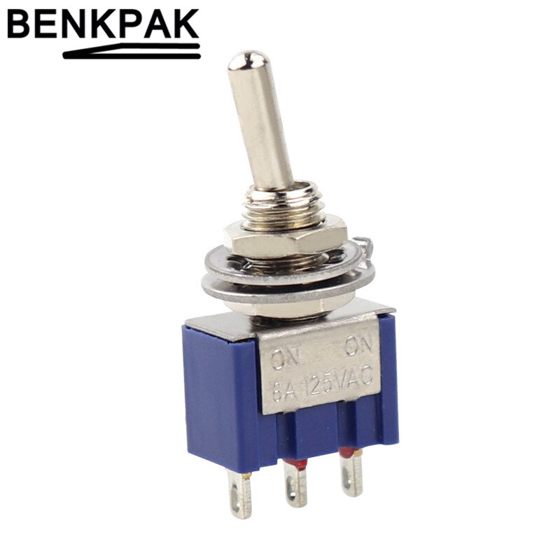 Miniature Toggle Switch Single Pole Double Throw ON-OFF-ON /ON-ON 6mm Mounting MTS-102 103 202 203: MTS-102 ON-ON