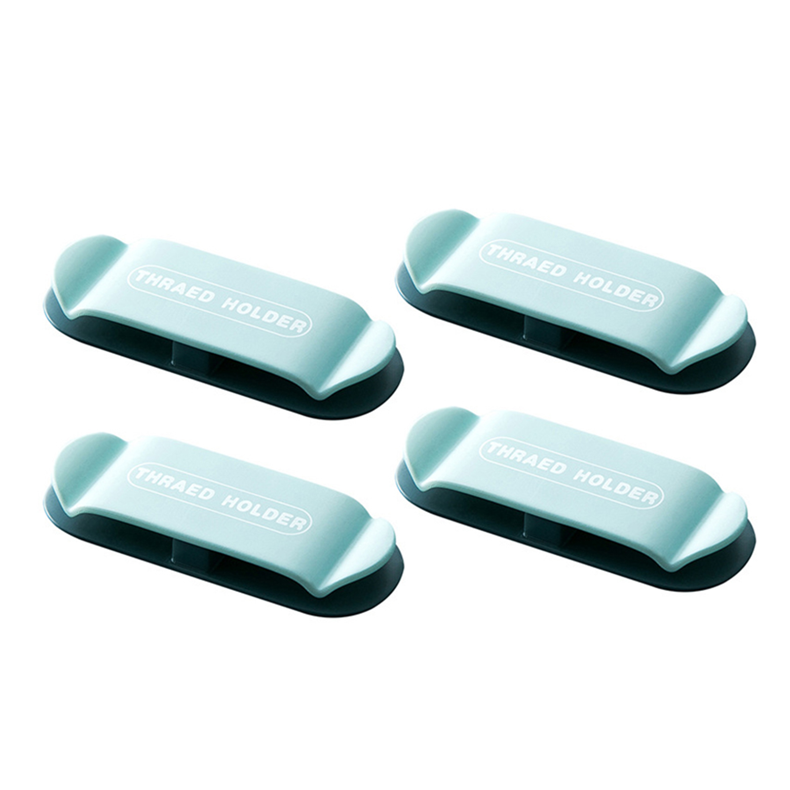 Lot de 4 crochets porte-câble de prise électrique, crochet de prise de courant, crochet de rangement EL: Light blue