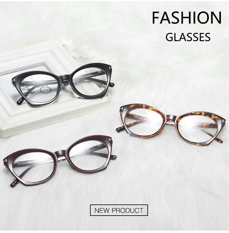 Cat Eye Glasses Frames Men Women Optical Computer Glasses 45761