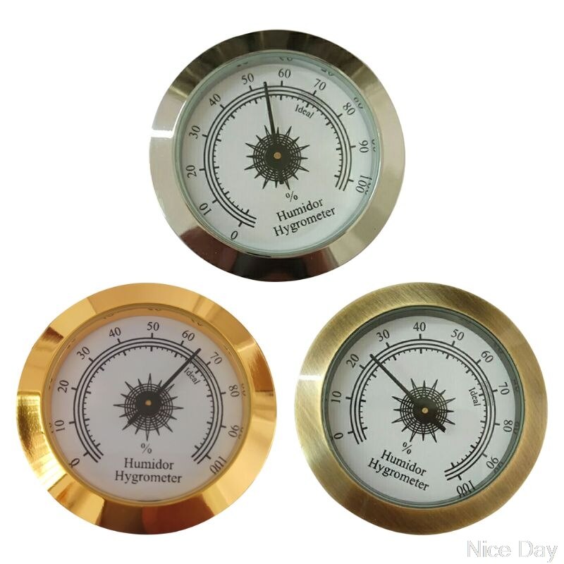 Hygromètre analogique rond pour cave à cigares et armoires de guitare 50mm diamètres  ju19 20