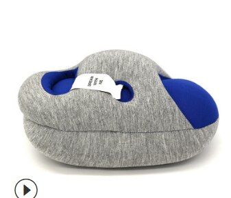 Bureau sieste oreiller sieste oreiller main oreiller avion voyage Partition confort sieste oreiller étudiant sieste oreiller: blue