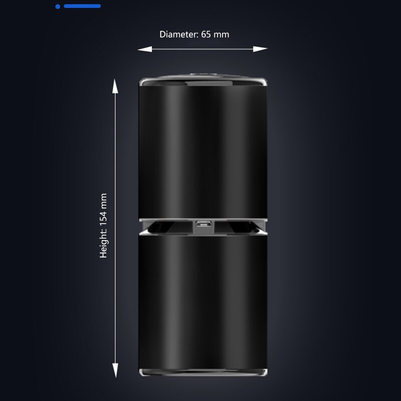 Car Portable 5V Mini Aluminum alloy Air Purifier USB Cable And Battery Dual Power Negative Ion Generator Negative Ion Generator