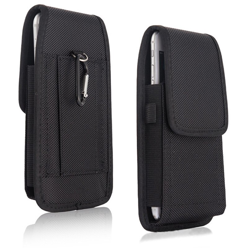 Iphonex Universele Mobiele Telefoon Pocket Heren Heuptas Nylon Stof Dragen Riemen Riem Clip Telefoon Cover Wallet Cover