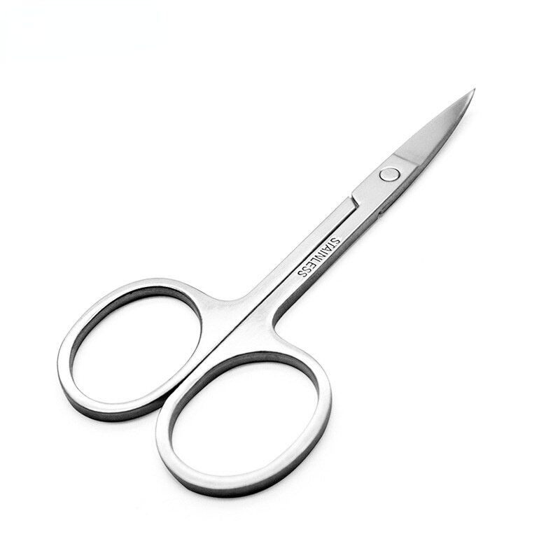 Professionele Nail Schaar Manicure Voor Nagels Wenkbrauw Neus Wimper Cuticle Schaar Gebogen Pedicure Makeup Tools