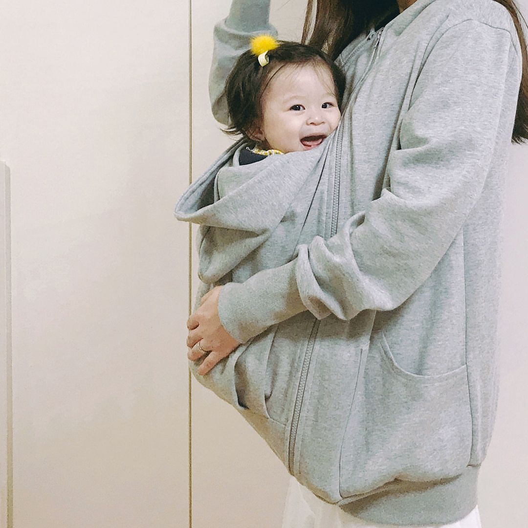 Maternity Sweatshirt Clothes Three-in-One Multifunctional Maternity Hoodie Pregnant Women Long Sleeve Hooded Sweater Jacket Coat