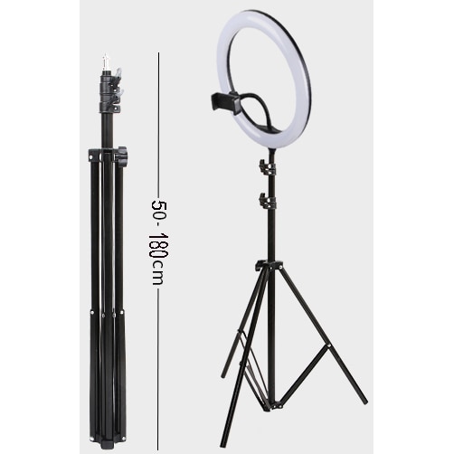 Anneau lumineux avec trépied de 45cm, 26cm, 30cm, 33cm, 110cm, 180cm