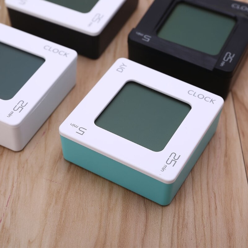DIY Time Management Pomodoro Timer Square Alarm Clock for students Y5JA