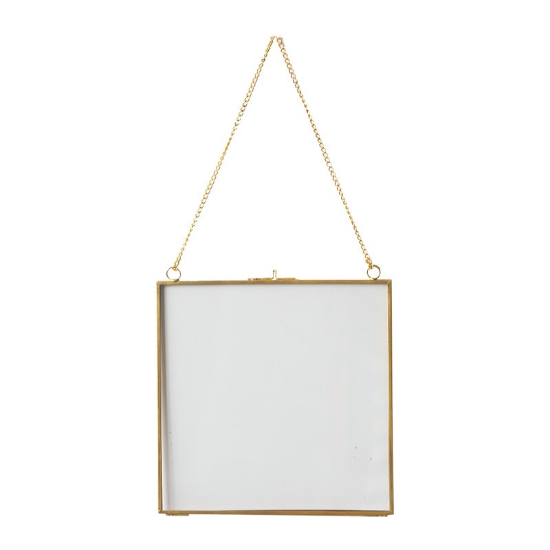 Nordisk lys luksus gull messing hengende ramme 6 tommer 8 tommer stue veggheng dekor fotorammer ornamenter bryllup