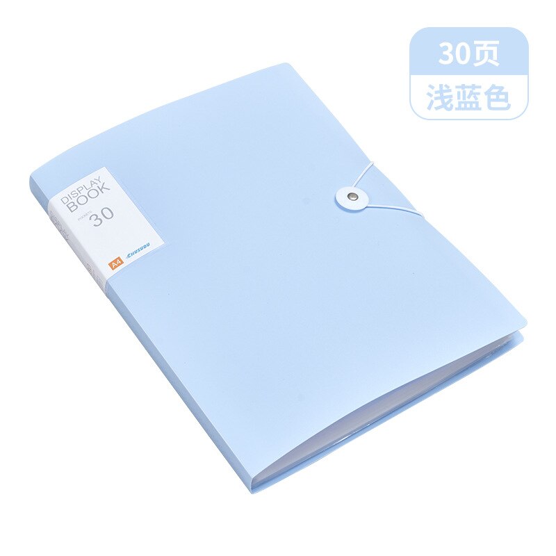 A4 30/60/80/100 sider plast budget ringmappe mappe dokumenter brochure folder elev kontor skrivebord forsyninger organizer