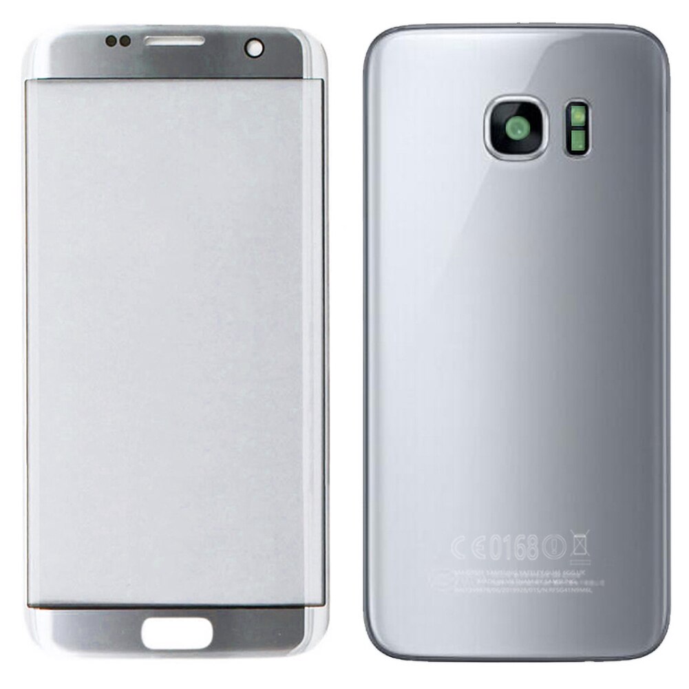 Ytre front glass skjerm digitizer montering erstatningssett til samsung galakse  s7 kant ytterskjerm erstatning uv lim sett