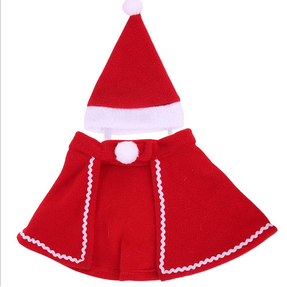 Leuke Kerst Huisdier Mantel Hond Kat Kerstman Red Cap Sjaal Hoed Hond Winter Xmas Party Jaar Kleren cosplay Kostuum