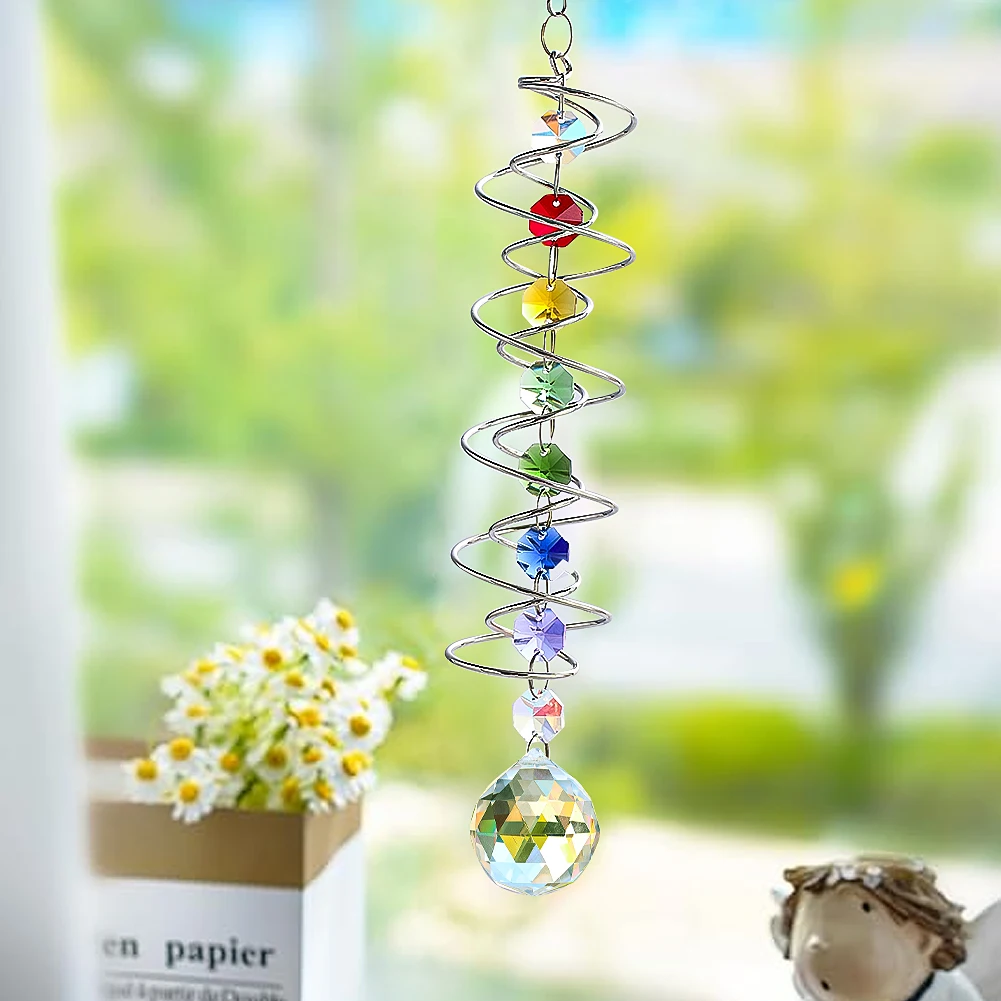 GORGECRAFT Acchiappasole da 46cm A Forma di Girandola A Spirale in