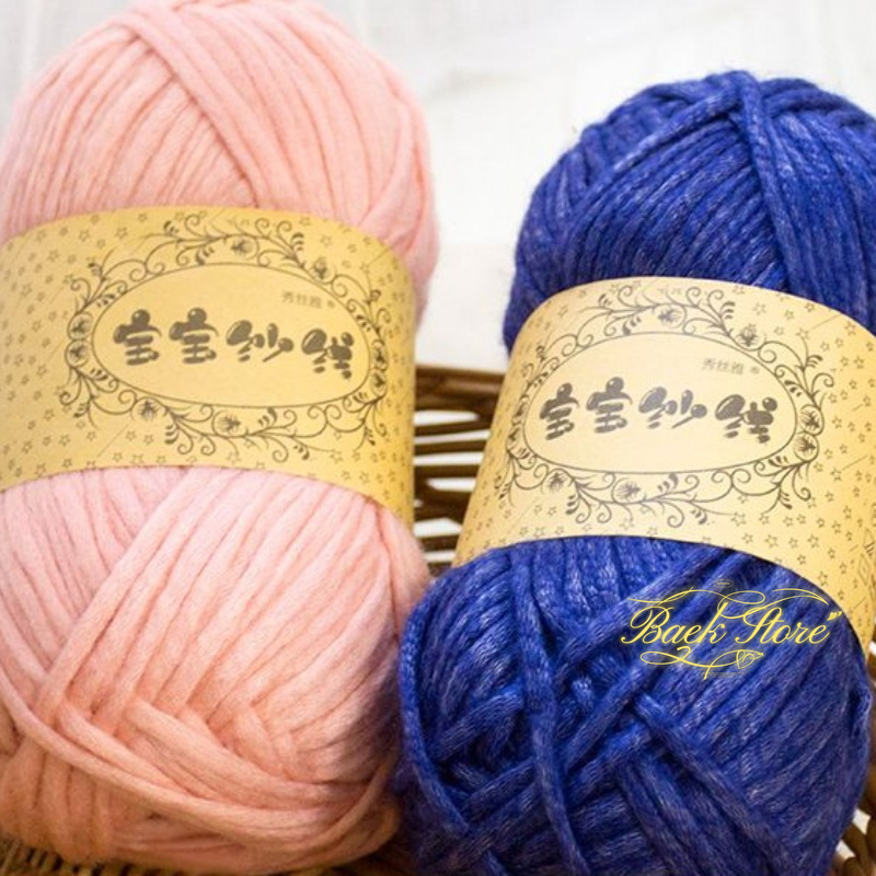 100g Baby Yarn Milk Cotton Yarn Hand Woven Crochet Scarf Sweater Wool Gradient Dyed Yarn Knitting Crochet Accessories Polyester